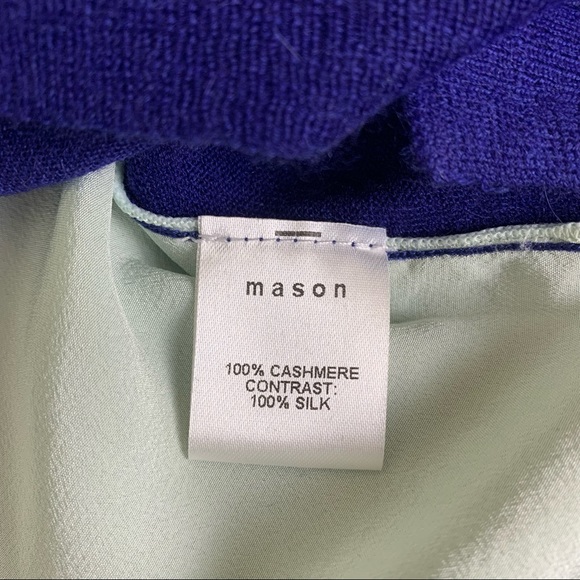 Mason by Michelle Mason Two Tone Cashmere Silk Sweater - Picture 6 of 10